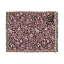 Load image into Gallery viewer, Rose Quartz woven cotton blanket, 54" × 70"