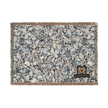 Load image into Gallery viewer, Clear Quartz woven cotton blanket, 52" × 37"