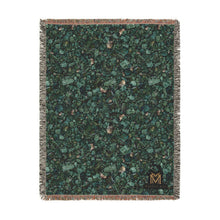 Load image into Gallery viewer, Majestical Emerald Cotton Woven Blanket