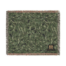 Load image into Gallery viewer, Moldavite woven cotton blanket, 60" × 50"