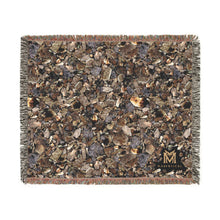 Load image into Gallery viewer, Smoky Quartz woven cotton blanket, 60" × 50"