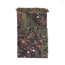 Load image into Gallery viewer, Garnet cotton woven blanket