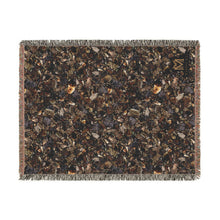 Load image into Gallery viewer, Smoky Quartz woven cotton blanket, 60" × 80"