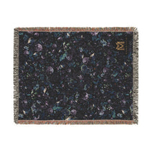 Load image into Gallery viewer, Azurite woven cotton blanket, 54" × 70"