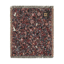 Load image into Gallery viewer, Garnet cotton woven blanket