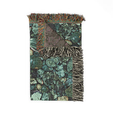 Load image into Gallery viewer, Malachite cotton woven blanket
