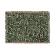 Load image into Gallery viewer, Moldavite woven cotton blanket, 52" × 37"