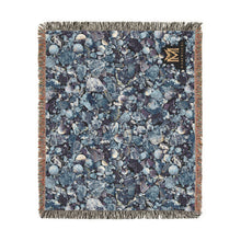 Load image into Gallery viewer, Lapis Lazuli cotton woven blanket