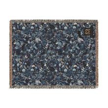 Load image into Gallery viewer, Lapis Lazuli woven cotton blanket, 60" × 80"