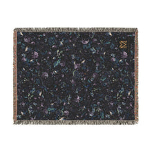Load image into Gallery viewer, Azurite woven cotton blanket, 60" × 80"