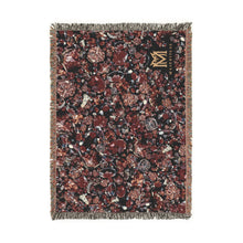 Load image into Gallery viewer, Garnet cotton woven blanket