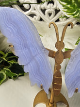 Load image into Gallery viewer, Blue Lace Agate Butterfly Wings (197g)
