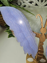 Load image into Gallery viewer, Blue Lace Agate Butterfly Wings (197g)