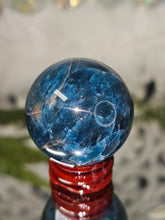 Load image into Gallery viewer, Flashy Blue Apatite Sphere (94g)