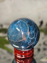 Load image into Gallery viewer, Flashy Blue Apatite Sphere (94g)