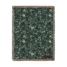 Load image into Gallery viewer, Majestical Malachite Cotton Woven Blanket