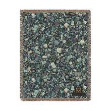 Load image into Gallery viewer, Majestical Aquamarine Cotton Woven Blanket