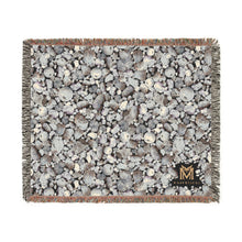 Load image into Gallery viewer, Howlite woven cotton blanket, 60" × 50"