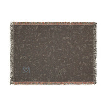 Load image into Gallery viewer, Black Obsidian cotton woven blanket