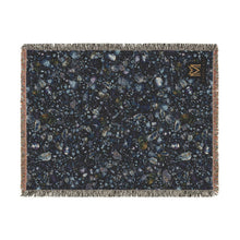 Load image into Gallery viewer, Sapphire woven cotton blanket, 60" × 80"