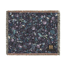 Load image into Gallery viewer, Azurite woven cotton blanket, 60" × 50"