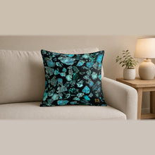 Load image into Gallery viewer, Majestical Chrysocolla Cotton Cushion Cover (Cover Only) on a sofa