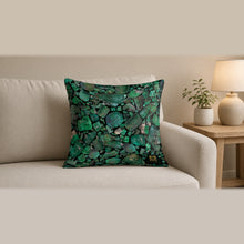 Load image into Gallery viewer, Majestical Emerald Cotton Cushion Cover (Cover Only)