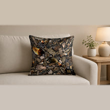 Load image into Gallery viewer, Majestical Smoky Quartz Cotton Cushion Cover (Cover Only) on a sofa