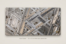Load image into Gallery viewer, Iron Comet desk mat shown flat, 16 x 32 in