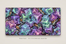 Load image into Gallery viewer, Prism Court desk mat shown flat, 16 x 32 in