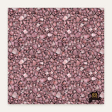 Load image into Gallery viewer, Rose Quartz cotton sateen duvet cover, flat view of the print