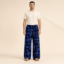 Load image into Gallery viewer, Majestical Cotton Wide-Leg Pants – Sapphire