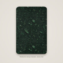 Load image into Gallery viewer, Moldavite Sherpa Blanket, shown flat