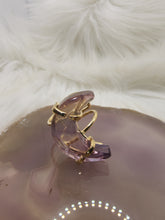 Load image into Gallery viewer, Rainbow Fluorite Crescent Moon Ring