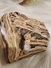 Load image into Gallery viewer, Chocolate Calcite Faceted Heart (96g)