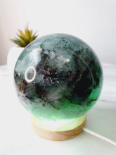Load image into Gallery viewer, Dendritic Rainbow Fluorite Sphere