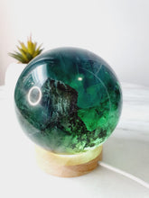Load image into Gallery viewer, Dendritic Rainbow Fluorite Sphere