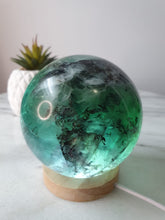 Load image into Gallery viewer, Dendritic Rainbow Fluorite Sphere
