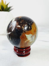 Load image into Gallery viewer, Amazonite Sphere with Pyrite Inclusion