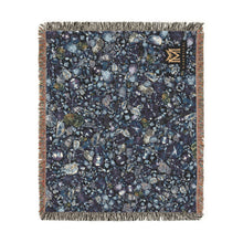 Load image into Gallery viewer, Majestical Sapphire Cotton Woven Blanket
