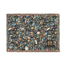 Load image into Gallery viewer, Labradorite woven cotton blanket, 52" × 37"
