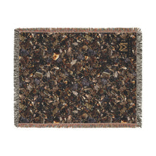 Load image into Gallery viewer, Smoky Quartz woven cotton blanket, 54" × 70"
