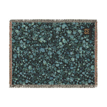 Load image into Gallery viewer, Chrysocolla woven cotton blanket, 60" × 80"
