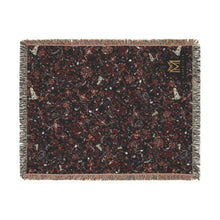 Load image into Gallery viewer, Garnet woven cotton blanket, 54" × 70"
