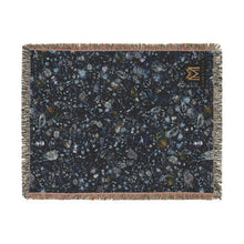 Load image into Gallery viewer, Sapphire woven cotton blanket, 54" × 70"
