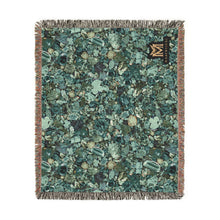 Load image into Gallery viewer, Malachite cotton woven blanket
