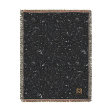 Load image into Gallery viewer, Majestical Black Obsidian Cotton Woven Blanket
