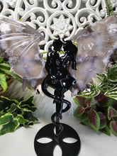 Load image into Gallery viewer, Black Flower Agate Angel &amp; Demon Wings (659g)
