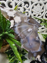 Load image into Gallery viewer, Black Flower Agate Angel &amp; Demon Wings (659g)
