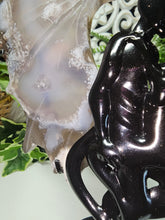 Load image into Gallery viewer, Black Flower Agate Angel &amp; Demon Wings (659g)
